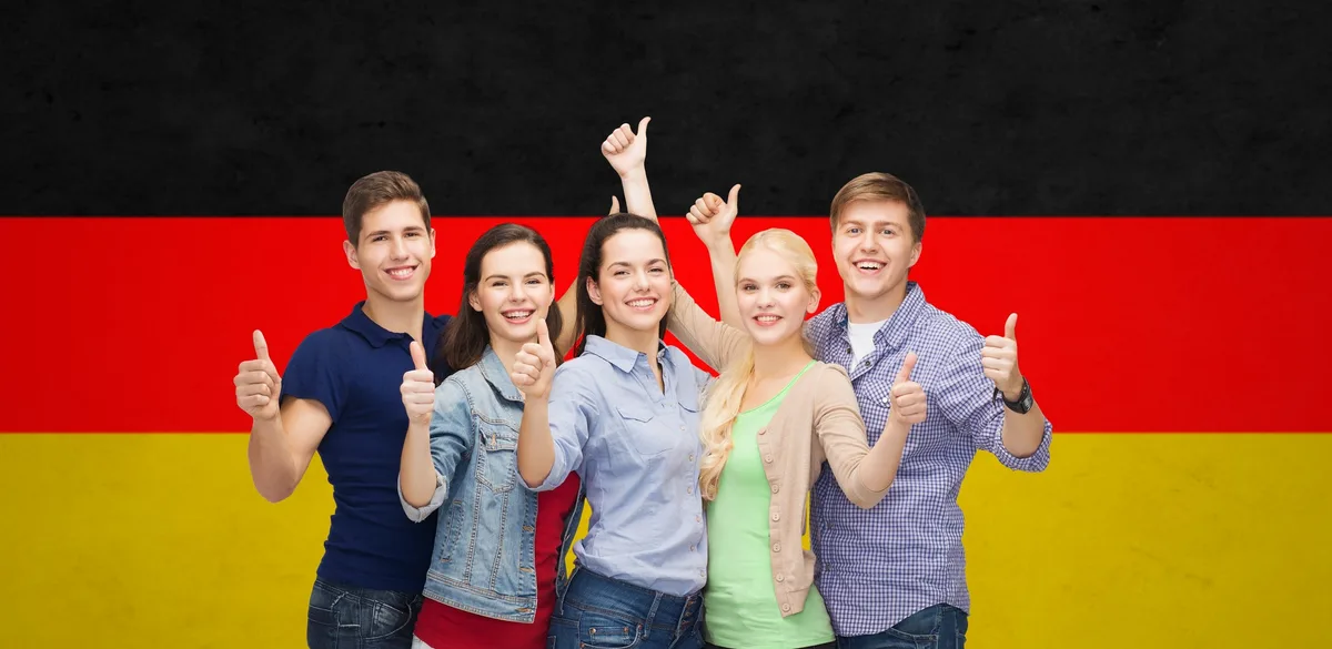 Adult students learning German in a Eurolingo group class in Singapore